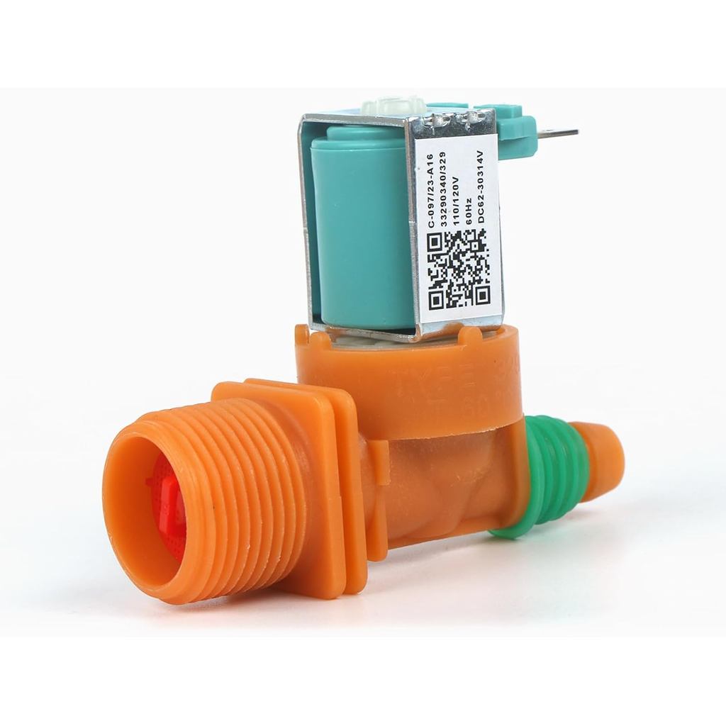 DC62-30314V น้ําเย็น Inlet Solenoid วาล์วสําหรับ Samsung เครื่องซักผ้า WA40J3000AW/A2-0001, WA40J300