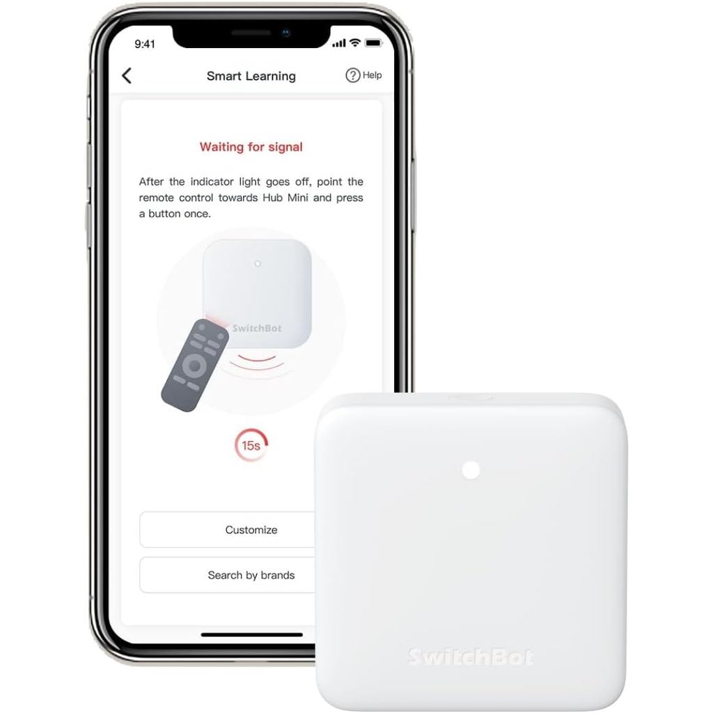 SwitchBot Hub Mini Smart Remote - IR Universal Remote, WiFi IR Blaster สําหรับทีวี, แอร์, เข้ากันได้