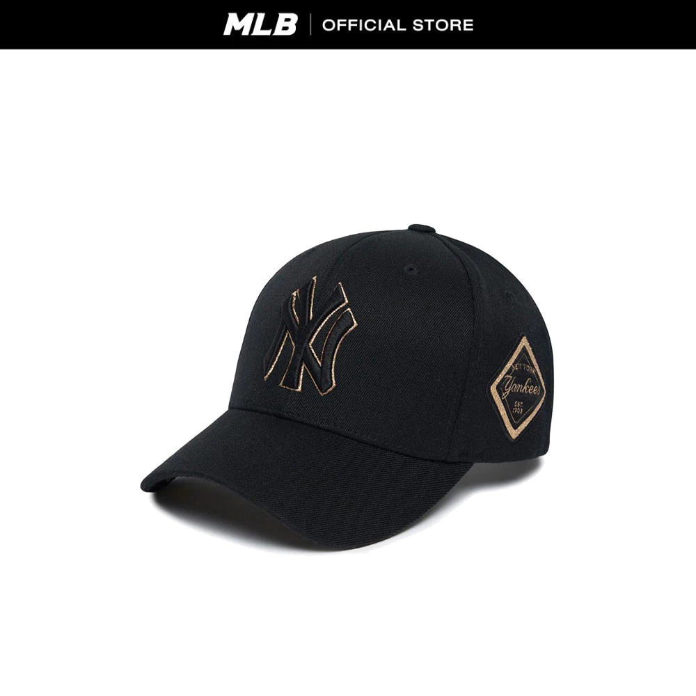 MLB หมวก Unisex รุ่น 3ACP8501N 50GOS - สีดำทอง