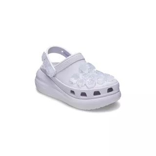 CROCS รองเท้าลำลองผู้ใหญ่ CRUSH TRANSLUCENT FLORAL CLOG รุ่น CS 213121-5BO - FROSTED GRAPE
