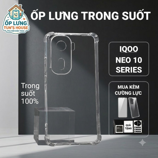 IQoo Z10 Turbo Pro, Z10 Turbo, Z10x เคส Tun แบบใส | เคสโทรศัพท์แบบยืดหยุ่น วิฟ ให้การป้องกันกล้องที่