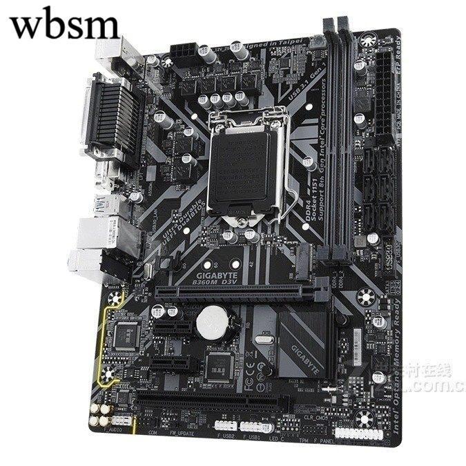 [คอลัมน์เมนบอร์ด] Gigabyte B360M-D3V B360M GAMING HD พร้อมอินเทอร์เฟซ M.2 HDMI VGA 1151 89th Generat