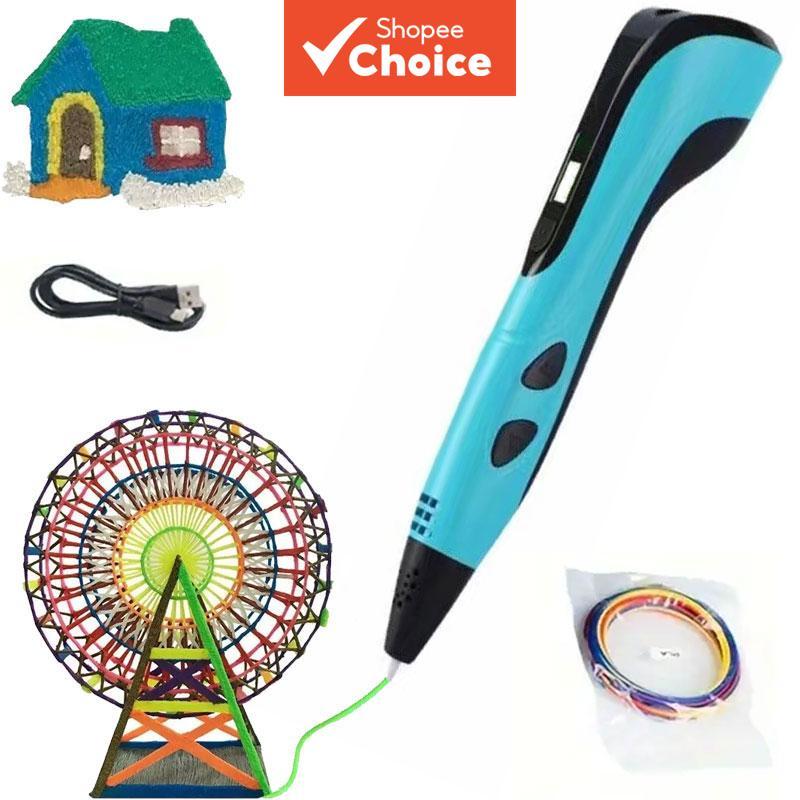 Creative 3D วาดพิมพ์ปากกา USB Powered Multi Mode DIY Craft เครื่องมือ LED HD จอแสดงผลอินเทอร์เฟซ LCD ของขวัญสําหรับวัยรุ่น
