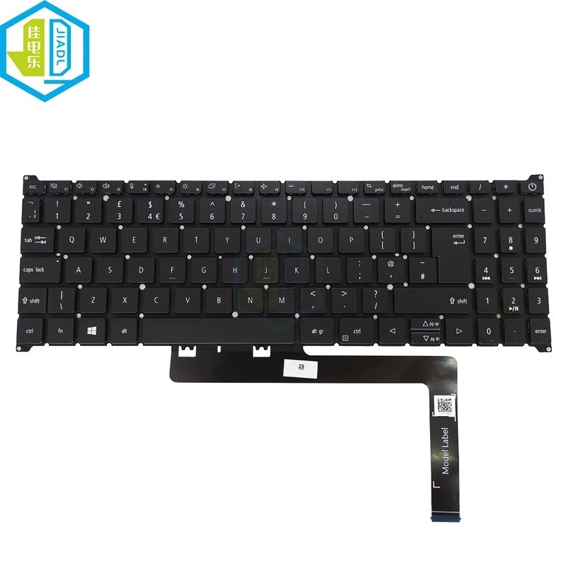 UK GB แป้นพิมพ์พีซีโน้ตบุ๊คสําหรับ Acer Aspire A315-59 A315-59G A515-57 A515-57G N22C6 A715-51G A715