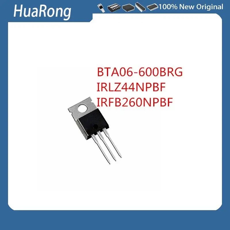 50 ชิ้น/ล็อต BTA06-600BRG TRIAC IRLZ44N IRLZ44NPBF IRLZ44PBF IRFB260N IRFB260NPBF TO-220AB