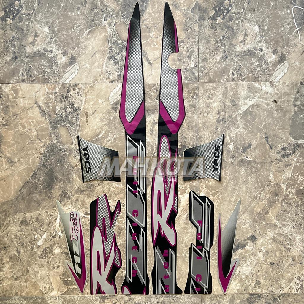 UNGU Striping สติกเกอร์ Polet Yamaha F1ZR fizr fiz r f1 zr 2001 2002 สีม่วง เหมาะสําหรับตัวเงินสีดํา