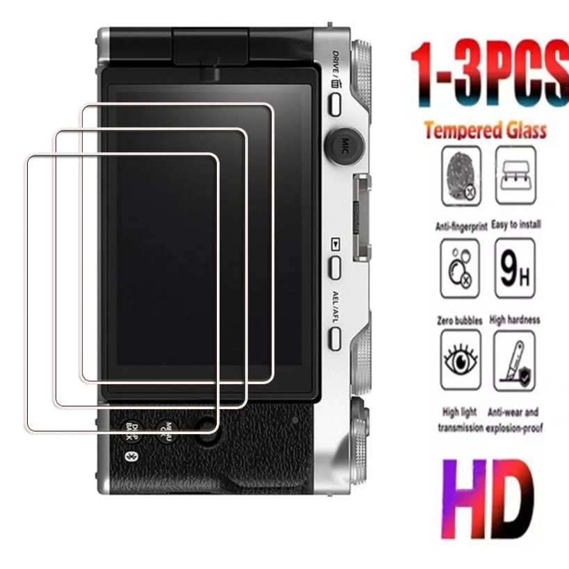 1-3PCS 9HกระจกนิรภัยสําหรับFujifilm X‐A1 X‐A10 X‐A2 X‐A20 X‐A3 X‐A5 X‐A7 X‐E1 X‐E2 X5 X1H X‐E2 X5 X‐