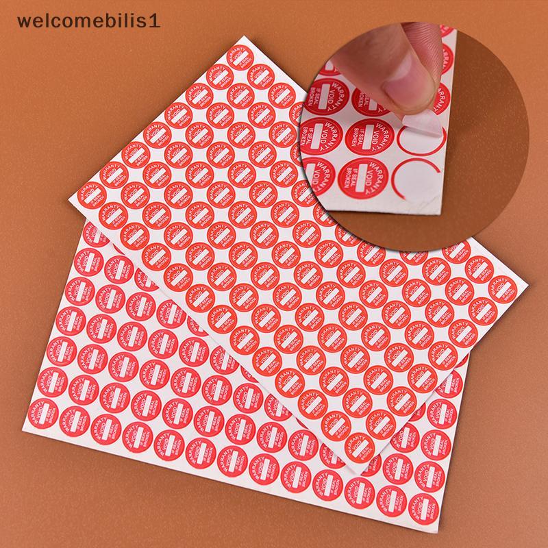 Welcomebilis1] 208Pc 10 มม.รับประกันเปราะบางป้ายซีล stier รับประกันสากล VOID เทียร์ใหม่
