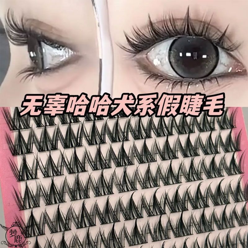 [Menglu] Dog Series ขนตาปลอม Dog Eyelashes Lazy Trilogy Novice Comic Puppy Segmented Eyelashes