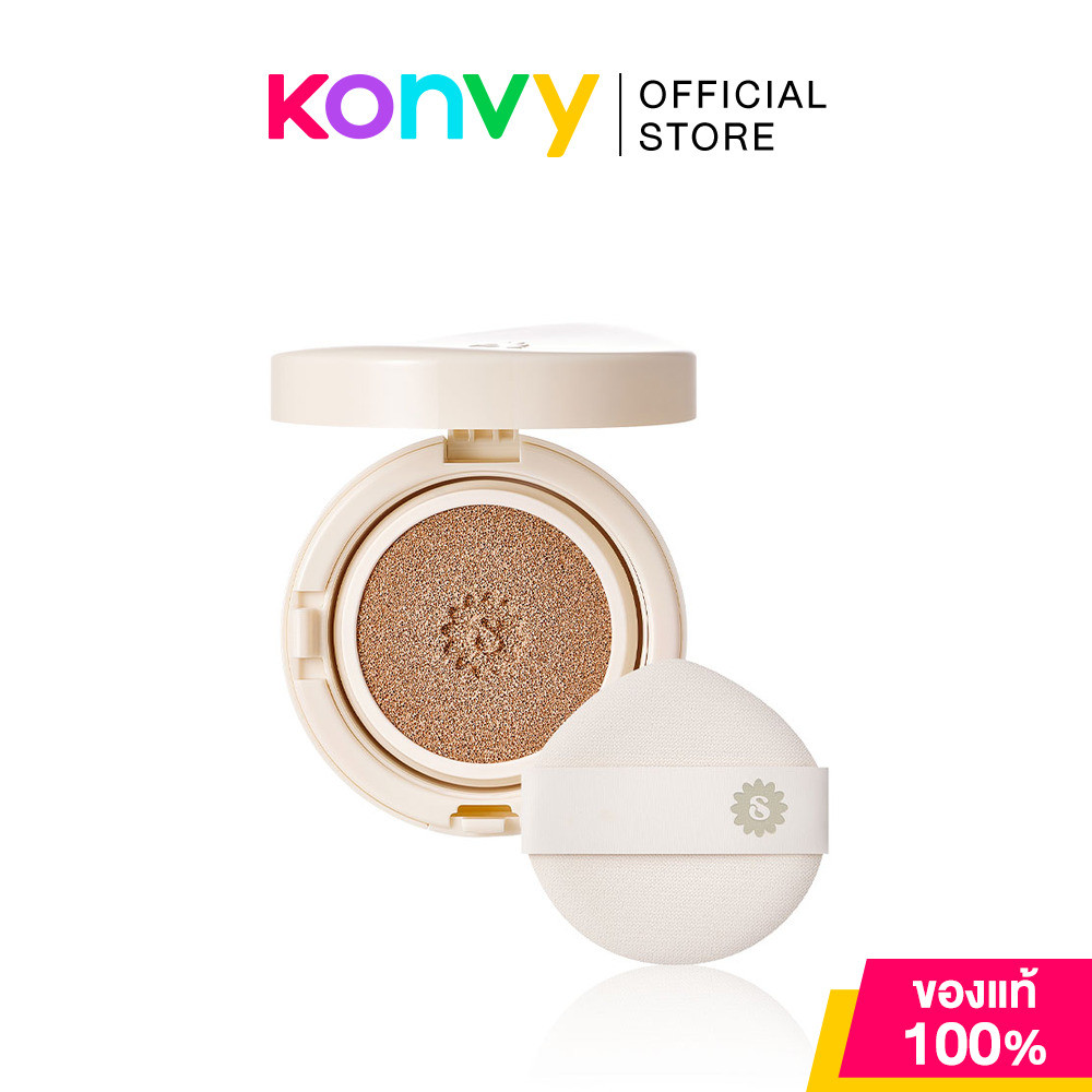 SUPERMOM Lumi Glow Cushion 15g #24W คุชชั่นสูตรโกลว์ ซุปเปอร์มัม สำหรับคนผิวแห้ง ปกปิดระดับปานกลาง.