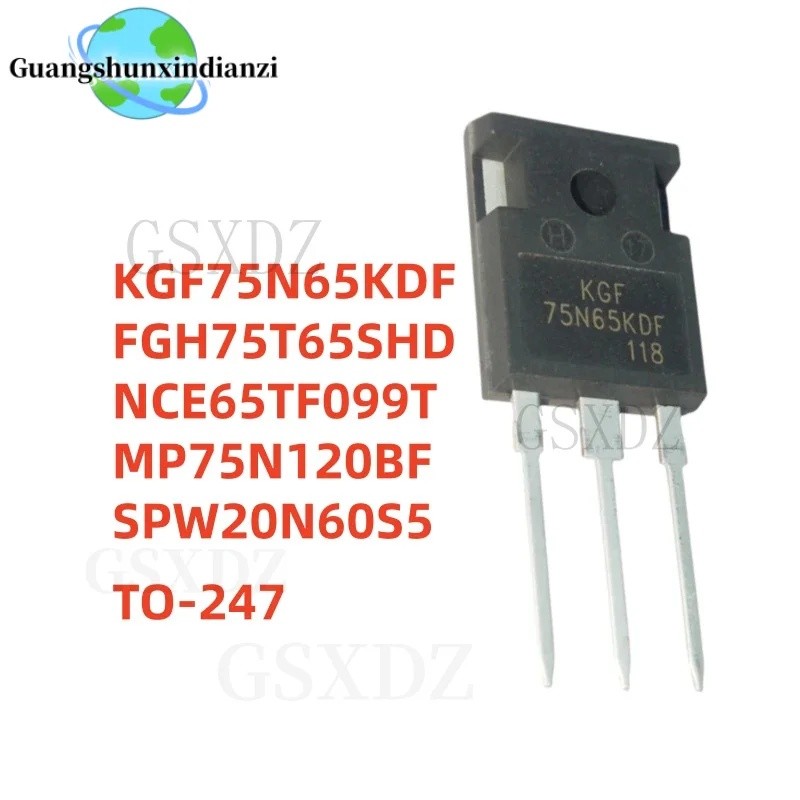 1-5PCS FGH75T65SHD NCE65TF099T MP75N120BF SPW20N60S5 20N60S5 KGF75N65KDF 75N65KDF TO-247 ขายส่ง Fiel