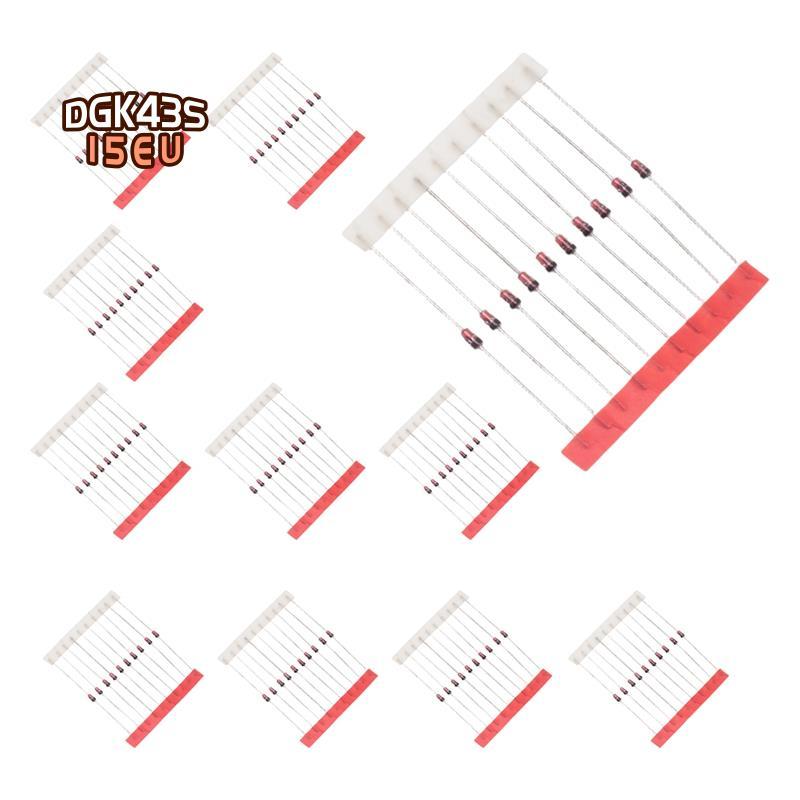 250PCS 1W Zener Diode Assorted Kit 3V-33V, 25 ค่า Assortment Set, Electronic Component DIY Kit 1N47