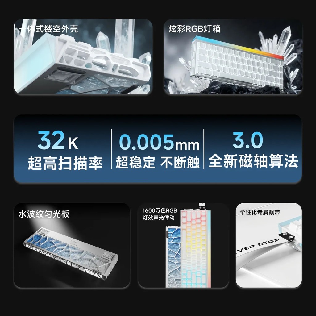 35081432K แกนแม่เหล็กด้านหน้า Delta Watt Dedicated Pulse Gaming Game Mechanical Walker คีย์บอร์ดคอมพ