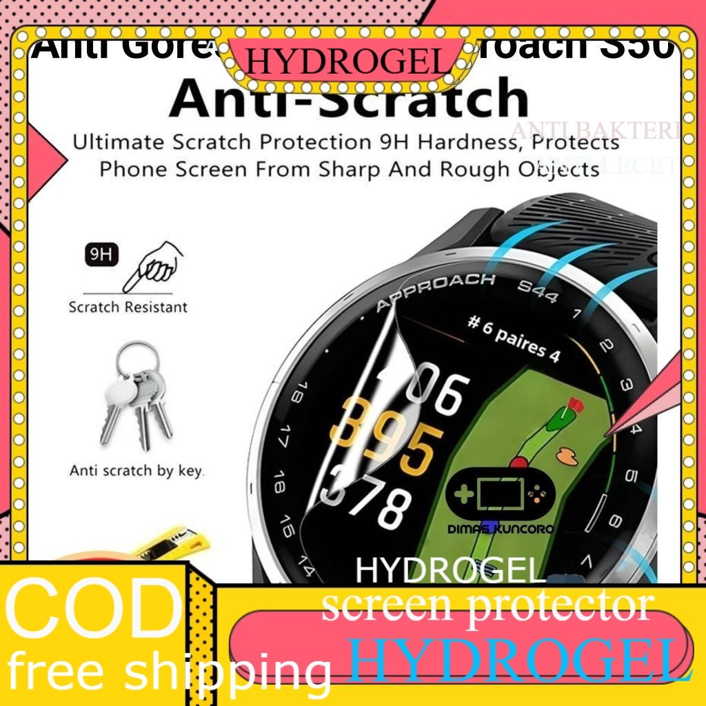 ป้องกันรอยขีดข่วน Garmin Approach S50 ฟิล์มกันรอยหน้าจอไฮโดรเจล garmin approach s50