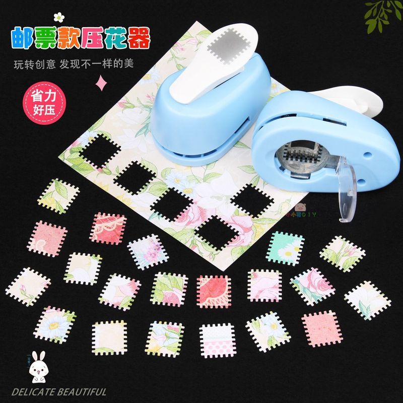 ประหยัดแรงงานแสตมป์ Embosser คู่มือ Puncher Handmade Diy Puncher กรอบรูป Embosser Square Puncher 8.1