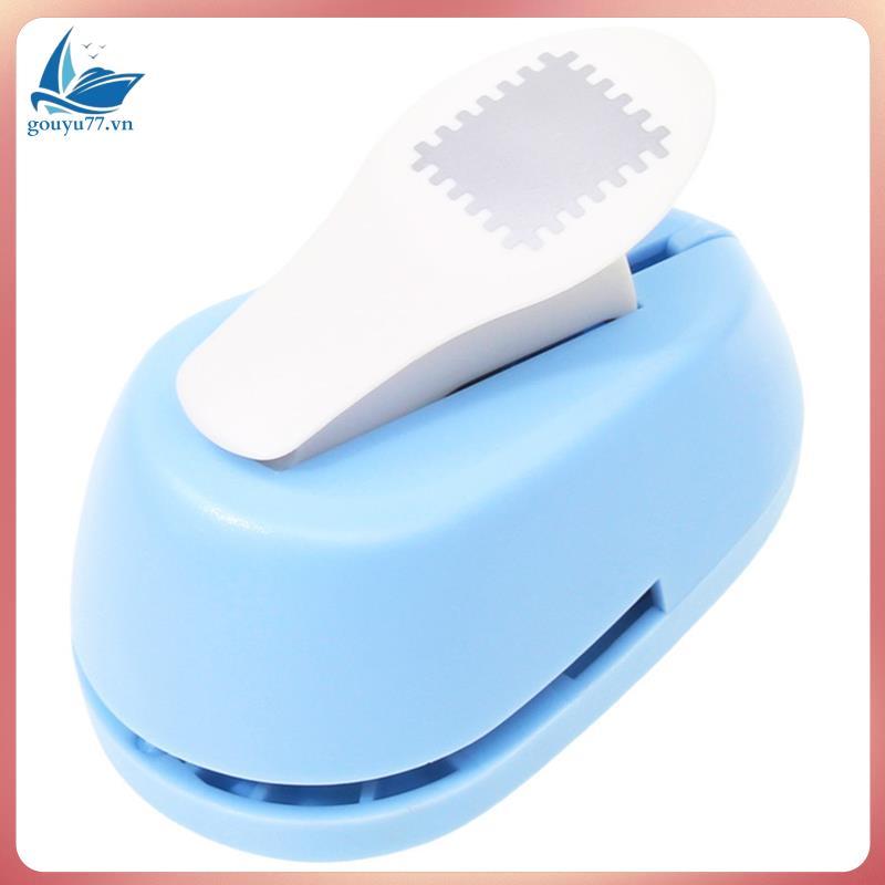 Craft Puncher เครื่องลายนูน DIY Punch Stamp Shape Round Hole Toothed Embosser Tool