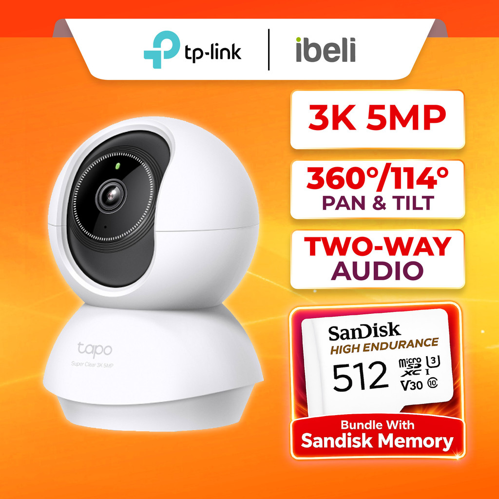 TP-Link Tapo C230 5MP 3K Pan/Tilt AI Home Security