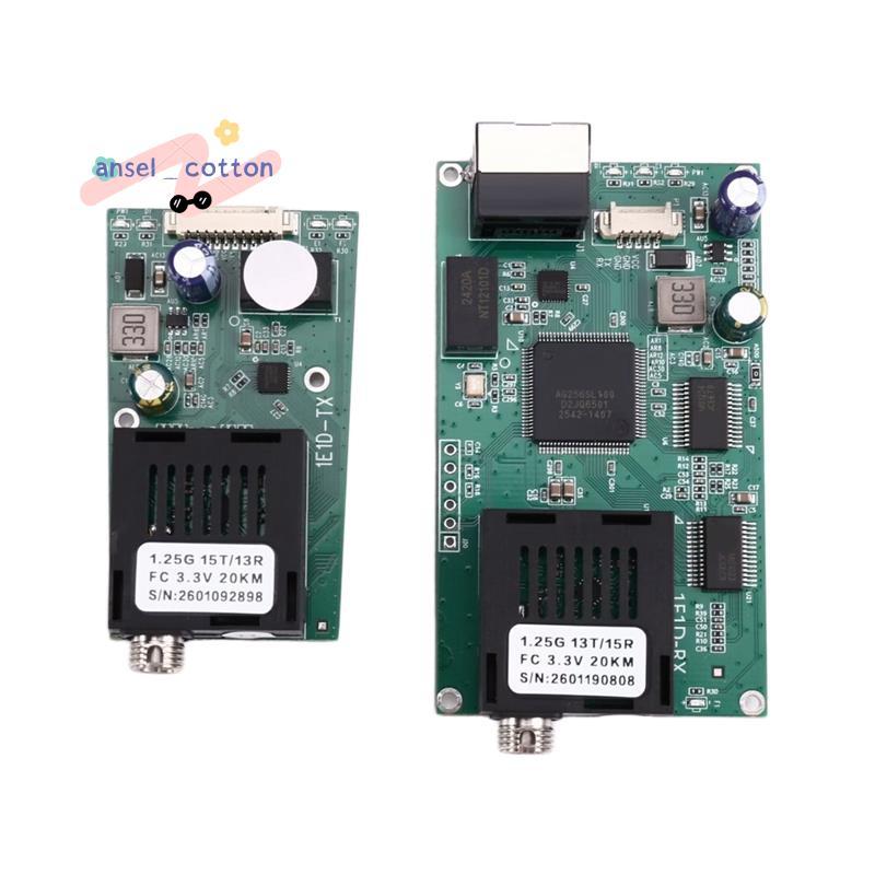 FC Singlemode Fiber 1310nm/1550nm 1 IP Ethernet Video over Fiber Optic Converter 20Km, TTL 460Kbps พ