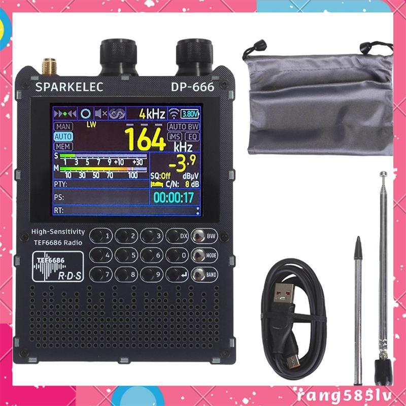 TEF6686 วิทยุ FM DP666 Full Band FM/LW/MW/SW วิทยุความไวสูง 2.8 นิ้วหน้าจอสัมผัส IPS rang585.th