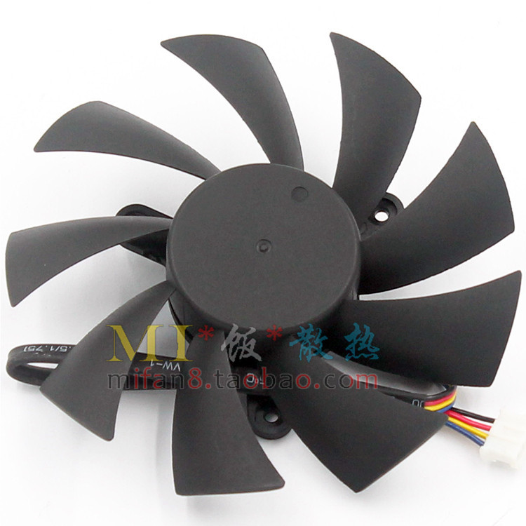 [หม้อน้ําขายร้อน] Club 3D PCS VTX HD7800/7850/7870 R7 265 R9 270X Ball พัดลมการ์ดกราฟิก