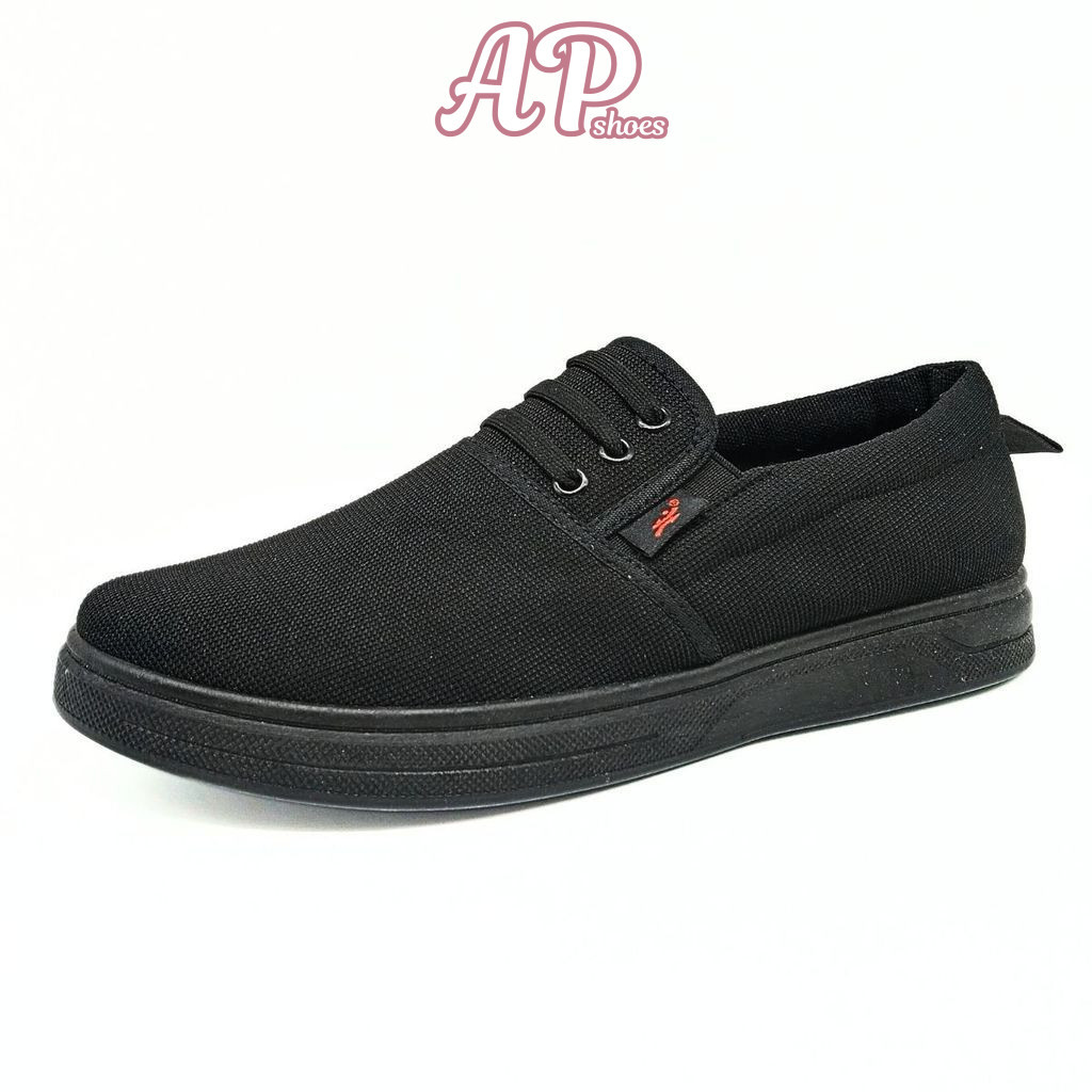 APSHOES (Size 40-45) รองเท้าผ้าใบลําลองผู้ชายแบบผูกเชือก S1688 S1689
