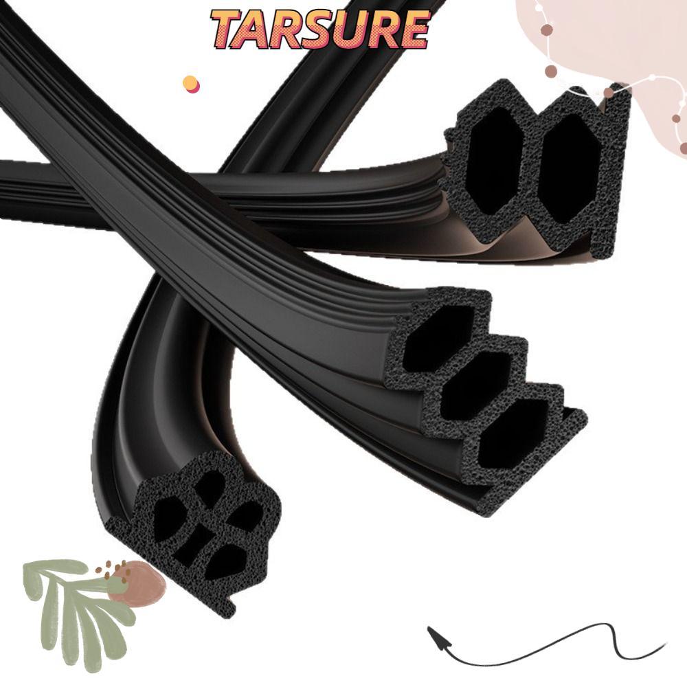 TARSURR แถบปิดผนึกประตู, Self-Adhesive Cuttable Weatherstrip, ยืดหยุ่น EPDM กันกระแทกกันน้ํา Gap Sea