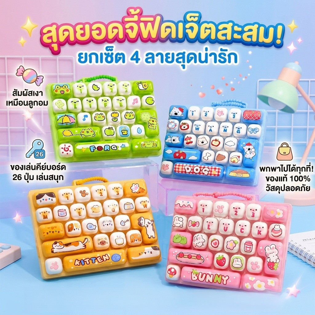 JMY-คีย์บอร์ดกลไกของเล่น【ช่วยลดความเครียด】สำหรับผู้ใหญ่/ใช้งานที่บ้าน