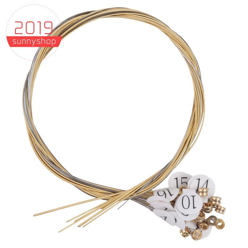 [sunnyshop2019]ชุดชิ้นส่วนสาย Lyre Harp 16 ชิ้นสําหรับ Lyre Harp 16 เส้น