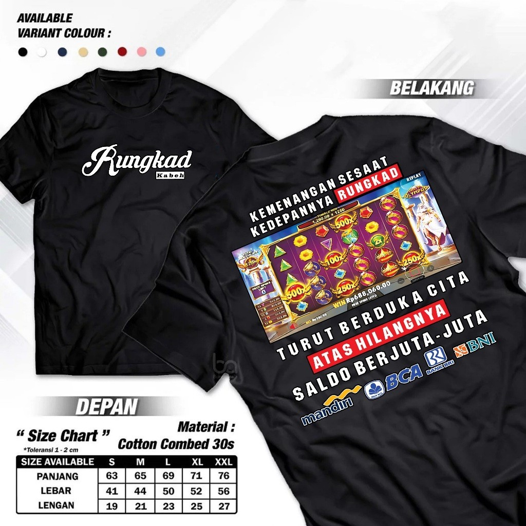 สล็อตเกม KAKEK ZEUS GACOR 88 เสื้อยืด 24S 200 GSM Rungkad Kabeh - Distro SHIRT Kakek Zeus Gates Olym