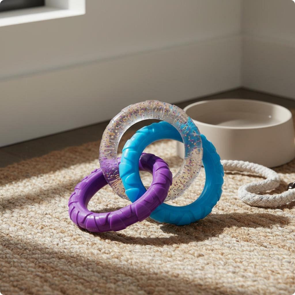 [svzfjuv] chewResistant Dog Tug of War Toy Long-Lasting Pet Supply TPR Soft Material for Dogs, Young