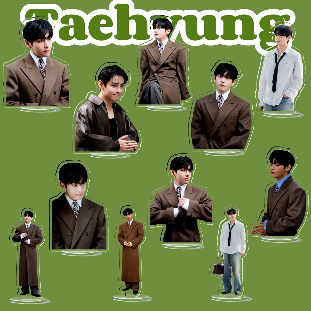 BTS Taehyung Taehyung Kim Taehyung V ขาตั้งอะคริลิคเดสก์ท็อปตกแต่ง Star วัสดุ สินค้า
