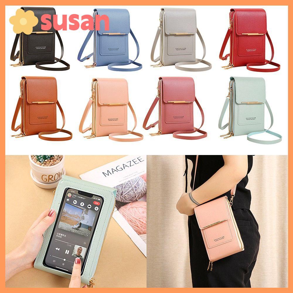 SUSANSU RFID กระเป๋ากันขโมยสมาร์ทโฟน กระเป๋าถือเดินทาง RFID