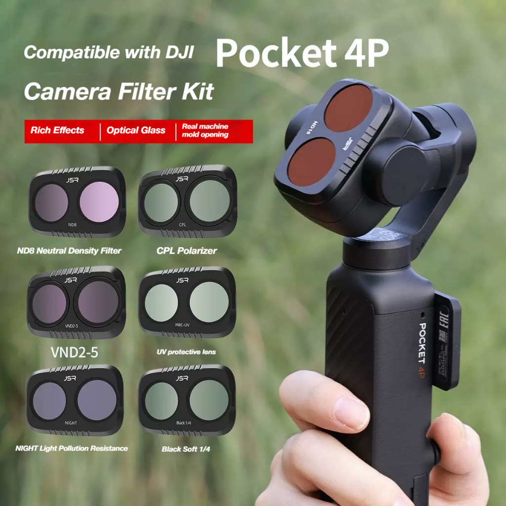 Sport Effect Filter สําหรับ DJI Osmo Pocket 4pro UV CPL ND/PL Black Mist 1/2 1/4 1/8 LPR Star 1.2X ช
