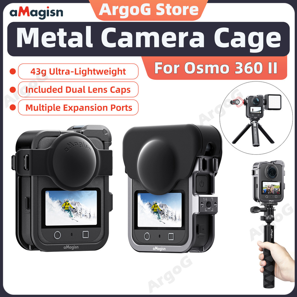 กรงป้องกันโลหะ aMagisn สําหรับ DJI Osmo 360 II / Osmo 360 กรอบขยาย Osmo 360 II อุปกรณ์เสริม