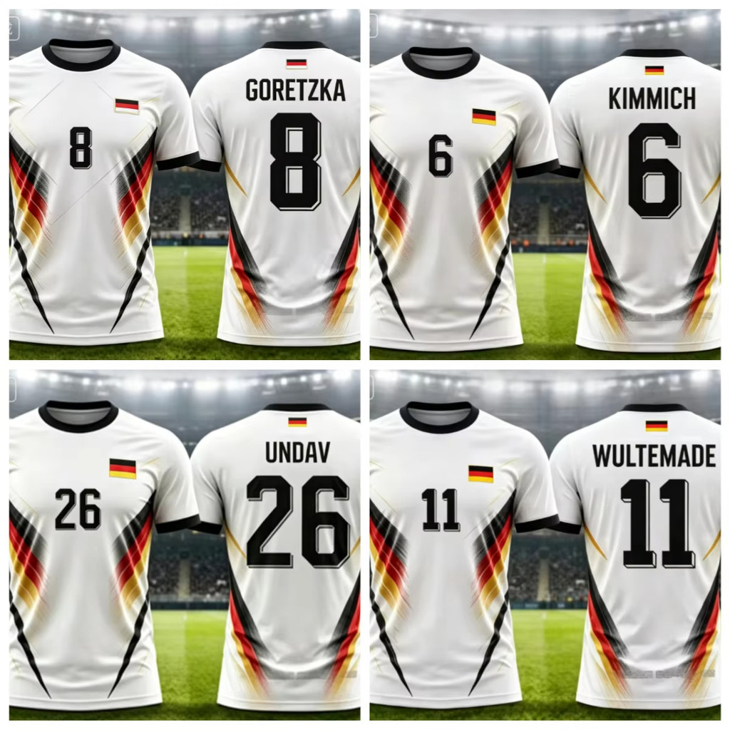2026 Germany Commemorative Football Jersey 17 9 1 11 26 8 6 42 Soccer T-Shirt Summer Breathable Spor