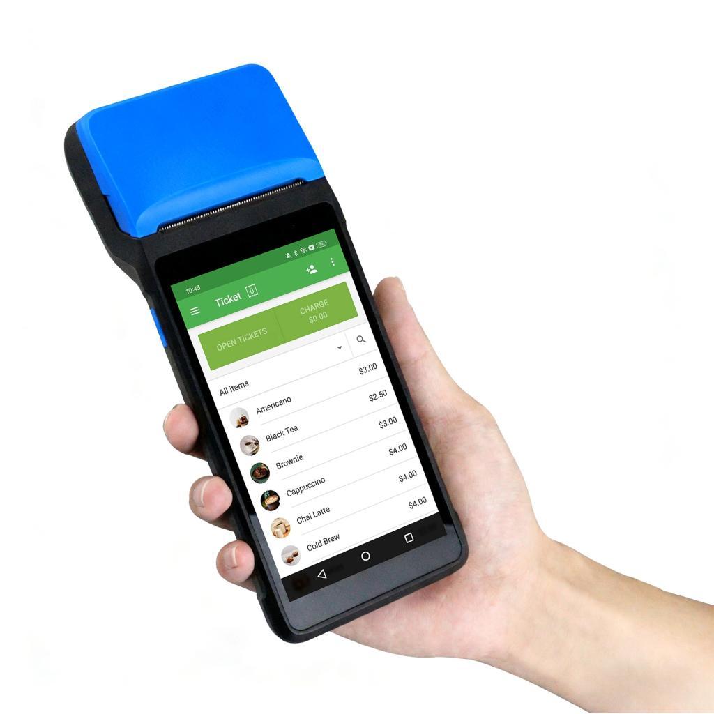 Android 11 PDA เทอร์มินัล POS มือถือ 2D เครื่องสแกนบาร์โค้ดเครื่องเก็บข้อมูลสินค้าคงคลังพร้อมหน้าจอส