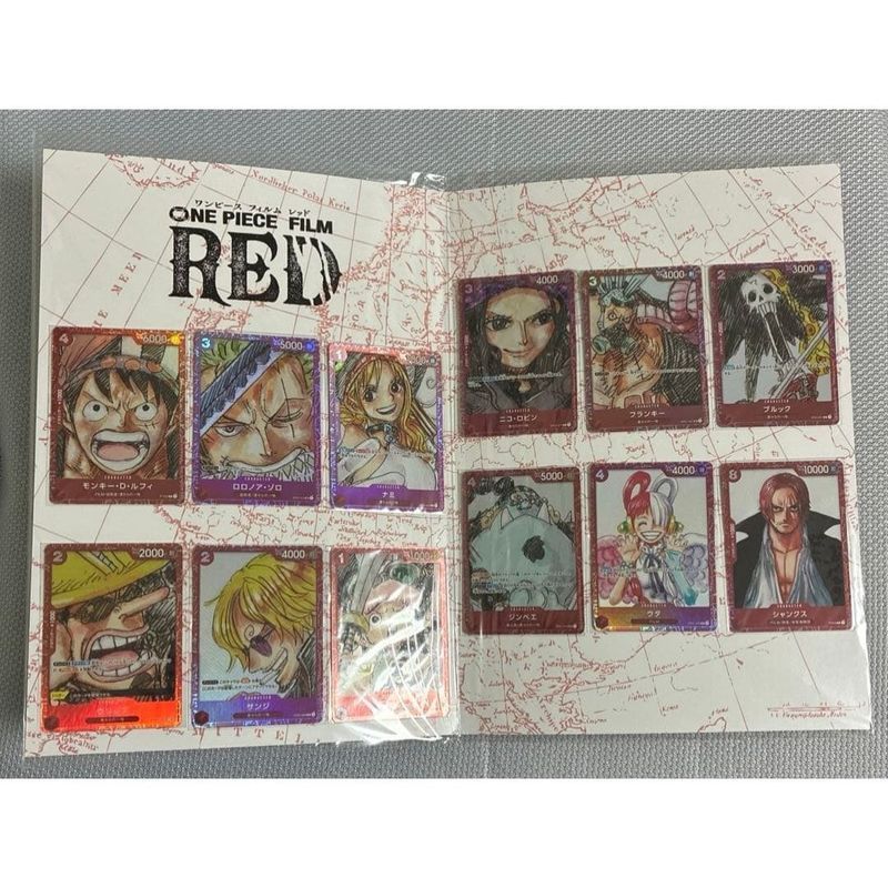 Japanese Valley One Piece OPCG One Piece Battle Card Uta Red-Haired Singer Limited Bonus Card Book