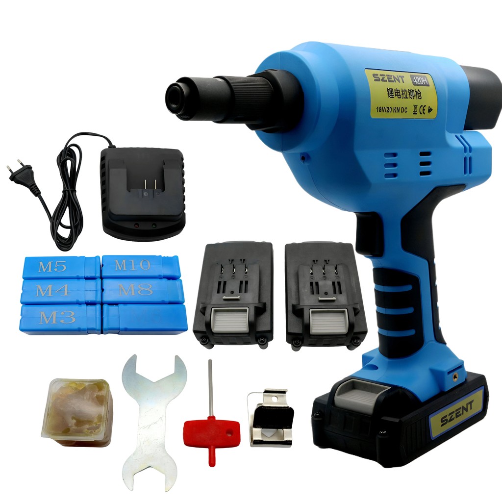 CVTY SZENT-420H Electric Rivet Nut Gun Sheet Metal Rivet Nut 3/8 เครื่องมือ
