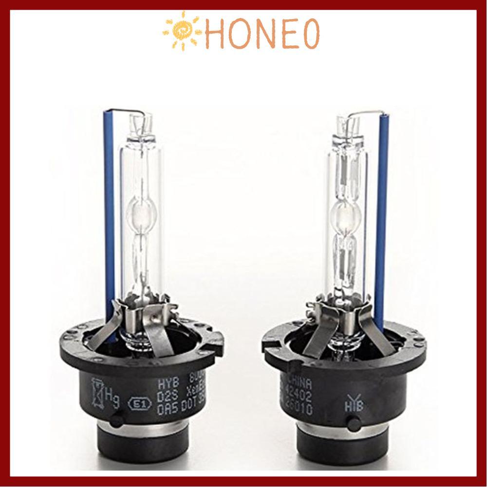 HONE ไฟหน้า HID 2 ชิ้น, เปลี่ยนโดยตรงไฟหน้าซีนอน 35W, ไฟหน้า LED D2S D2C Warm White 4300K/6000K/8000