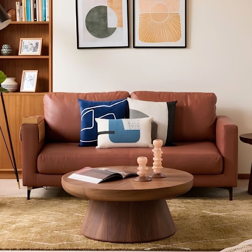 SB Design Square โซฟา รุ่น ROMILDA สีอิฐ (209x90x103 ซม.) แบรนด์ SOFA SOLUTIONS