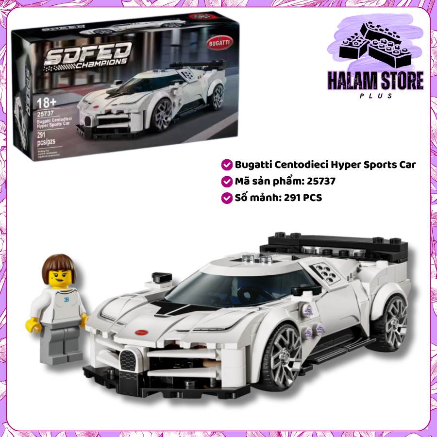 [BUGATTI] Speed Champions Bugatti Centoddieci Hyper Sports Car 25737