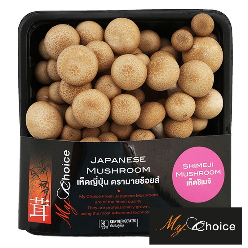 มายช้อยส์เห็ดชิเมจิ 120กรัม My Choice Shimeji Mushroom 120g. [หมายเลขบาร์โค้ด 8853474013852]
