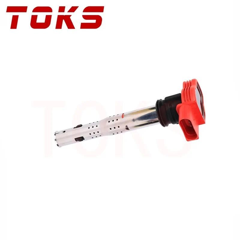 TOKS 1 ชิ้น 06E905115 คอยล์จุดระเบิด fit สําหรับ VW Audi Jetta Golf Passat Tiguan CC A3/4/5/6/7/8 TT