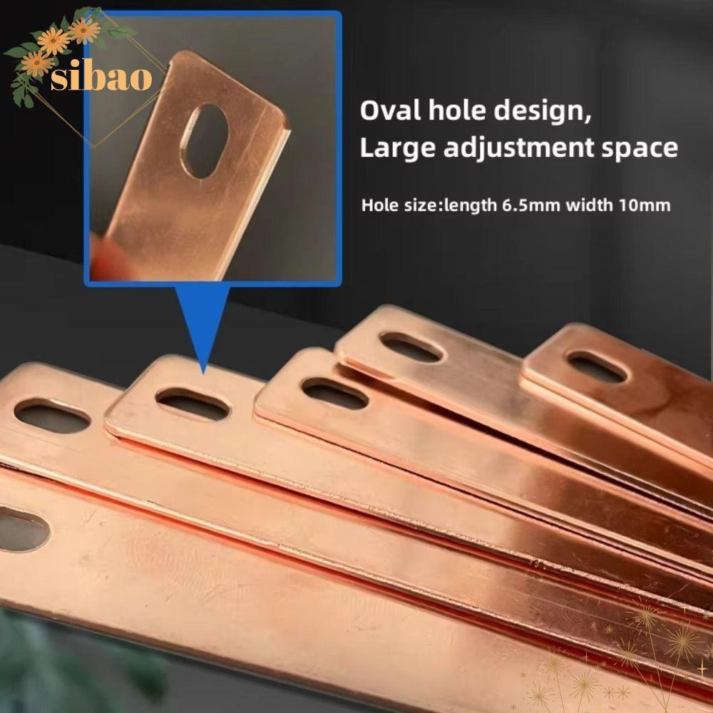 SIBAO แบตเตอรี่ Busbar, M6 รูสกรู ขั้วต่อบาร์บัสแบน, ทองแดงสีแดงสีแดงทองแดง Pickling Busbar LiFePO4 