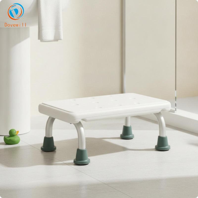 [Jzvphq] Washroom Step Stool Step Stool พร้อมที่นั่งอาบน้ําน้ําหนักเบาด้านบนกันลื่นสําหรับ