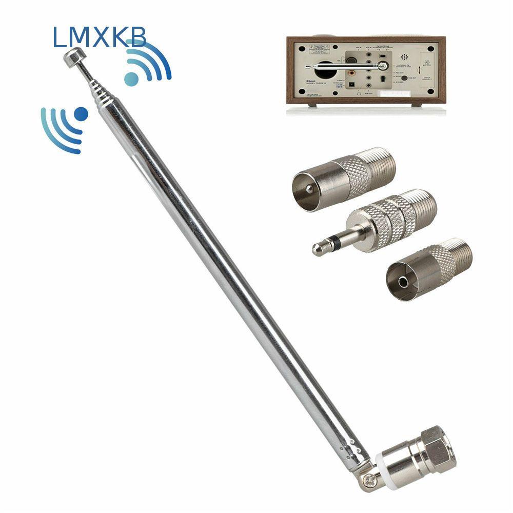 LMXKB เสาอากาศ FM F Type พร้อมอะแดปเตอร์ TV/3.5 Wave 86-106MHz