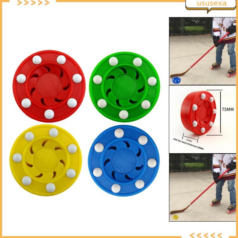 [Ususexa] 7.5x2.5 ซม. Roller Hockey Puck Wheel Pucks Practicing อุปกรณ์ Puck 4 สี