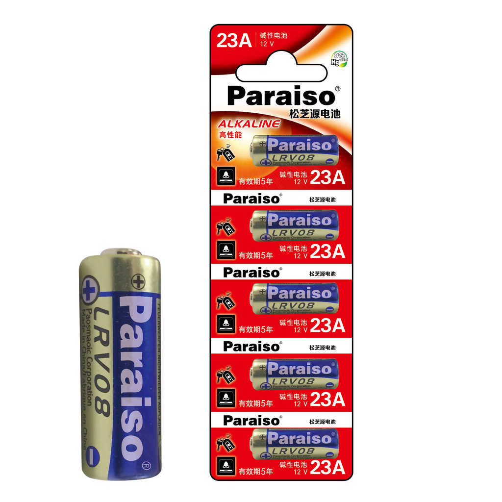 Paraiso/Songzhiyuan 23A แบตเตอรี่ 12V แบตเตอรี่ 23A12V แบตเตอรี่ Doorbell แบตเตอรี่ 23A12V รีโมทคอนโ