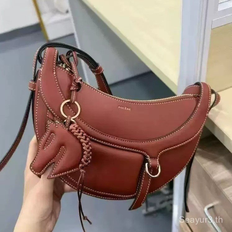 2026Polene Polene Crescent Bag Underarm EDITIO Saddle Bag Shoulder Messenger Bag Female Bag