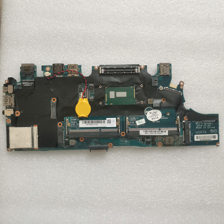 Dell DELL latitude E7250 7250 เมนบอร์ด i5-5200 I7-5600 LA-A971P